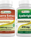 Best Naturals Bilberry Extract 1000mg & Eyebright 470 mg