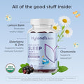 Hyland'S Kids Melatonin Organic Sleep Aid Gummies With Calm & Immune Support With Vitamin C Zinc Elderberry Lemon Balm & Chamomile Helps With Sleeplessness & Restlessness 60 Vegan Gummies