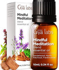 Gya Labs Mindful Meditation Essential Oil Blend - 100 Pure Natural Undiluted Meditation Essential Oil - Grounding & Relaxing (0.34 Fl Oz)