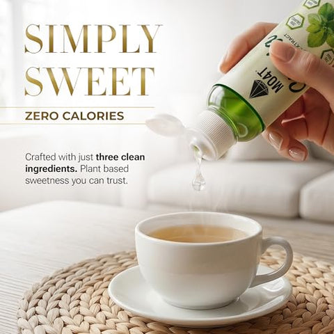 MO4T Liquid Stevia Drops ÃƒÆ’Ã†â€™Ãƒâ€šÃ‚Â¢ÃƒÆ’Ã‚Â¢ÃƒÂ¢Ã¢â€šÂ¬Ã…Â¡Ãƒâ€šÃ‚Â¬ÃƒÆ’Ã‚Â¢ÃƒÂ¢Ã¢â‚¬Å¡Ã‚Â¬Ãƒâ€¦Ã¢â‚¬Å“ Natural Sweetener with Zero Calories ÃƒÆ’Ã†â€™Ãƒâ€šÃ‚Â¢ÃƒÆ’Ã‚Â¢ÃƒÂ¢Ã¢â€šÂ¬Ã…Â¡Ãƒâ€šÃ‚Â¬ÃƒÆ’Ã‚Â¢ÃƒÂ¢Ã¢â‚¬Å¡Ã‚Â¬Ãƒâ€¦Ã¢â‚¬Å“ 3 Clean Ingredients ÃƒÆ’Ã†â€™Ãƒâ€šÃ‚Â¢ÃƒÆ’Ã‚Â¢ÃƒÂ¢Ã¢â€šÂ¬Ã…Â¡Ãƒâ€šÃ‚Â¬ÃƒÆ’Ã‚Â¢ÃƒÂ¢Ã¢â‚¬Å¡Ã‚Â¬Ãƒâ€¦Ã¢â‚¬Å“ 8.45 oz (250ml) Clear Sweet Drops - No Bitter Aftertaste, Liquid Sugar Alternative, Zero Calorie.