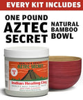 Aztec Secret Essential Indian Clay Mask Kit By Etana 100% Natural Calcium Bentonite For Deep Pore Cleansing Facial Hair & Body Detox Set With Accessories