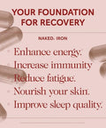 Naked Iron 65mg 325mg Ferrous Bisglycinate High Potency Iron Supplement for Iron Deficiency Cellular Energy Support Promotes Healthy Red Blood Cell Production NonGMO GlutenFree 60 Capsules