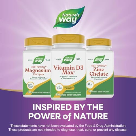 NatureS Way Vitamin D3 Max Supports Healthy Bones And Teeth Supports Immune Health 125Mcg Per Serving 240 Softgels
