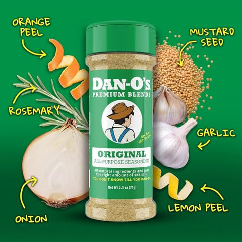 Dan-OÃƒÂ¢Ã¢â€šÂ¬Ã¢â€žÂ¢s All Star Seasoning Variety Pack ÃƒÂ¢Ã¢â€šÂ¬Ã¢â‚¬Å“ 5 Bottle Set ÃƒÂ¢Ã¢â€šÂ¬Ã¢â‚¬Å“ Original, Cheesoning, Preem-O, Cajun & Tac-O ÃƒÂ¢Ã¢â€šÂ¬Ã¢â‚¬Å“ All Purpose Spice Blends for Meat, Seafood & Veggies
