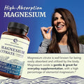 Vitamin D3 K2 5000 IU (60ct) and Magnesium Citrate 500 MG (60ct) Immune System Strong Bones Calm Relaxation Digestion and Muscle Support NonGMO
