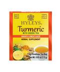 Hyleys Turmeric with Green Tea Ginger & Lemon Flavor - Natural Antioxidant Blend - 25 Tea Bags