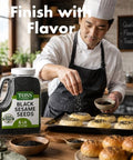 Black Sesame Seeds, 6 Lbs - Raw Unhulled Black Sesame Seed,Perfect for Stir-Fries and Coating for Meat and Fish Salad, Soup, Noodle & Sushi Topping Keto Nutty Flavor