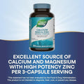Nature'S Way Calcium-Magnesium-Zinc - Bone Health & Muscle Function - With Calcium Carbonate, Citrate & Malate - Gluten & Dairy - 250 Capsules