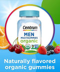 Centrum Men'S Organic Multigummies, Men'S Multivitamin Gummies, Organic Multivitamin For Men With Essential Nutrients For Immune Support, Energy, And Muscle Function - 90 Count
