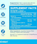 BioEmblem Vitamin D3 K2 (5000IU and 200mcg) and Women's Multivitamin