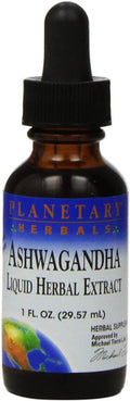 Planetary Herbals Ashwaganda Herbal Extract Liquid, Lemon, 1 Fluid Ounce