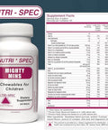 NutriSpec MightyMins Multivitamin for Kids with Iron in Chewable Form for Children from 6 Months Through Adolescence Easier to Absorb Gentle On Digestion 240 Wafers