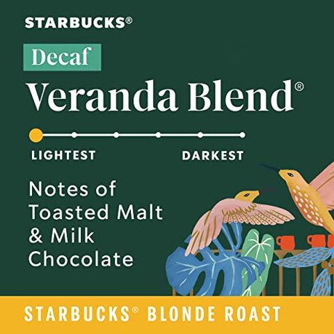 Starbucks K-Cup Coffee Pods, Starbucks Blonde Roast Hot or Iced Coffee, Decaf Veranda Blend, 60 Keurig Pods ÃƒÂ¢Ã¢â€šÂ¬Ã¢â‚¬Â¹