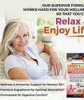 Daily Multivitamin for Women 50 Over Memory Support Supplement Promotes Stress Reduction Healthy Immune Response Supports Healthy Heart Function Designed for Stomach Comfort