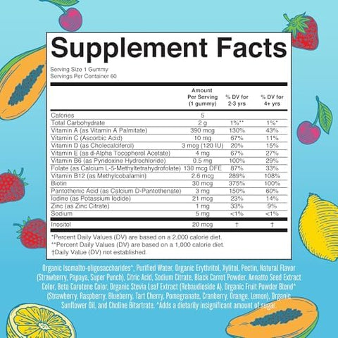 Maryruth Organics Multivitamin (Strawberry) And Magnesium Calm Gummies (Hibiscus) For Kids Clean Label Project Verifieda' Vitamins For Overall Wellness And Sleep Vegan NonGmo Gluten