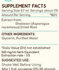 Shatavari B120 (2pcs) Alcohol-Free Herbal Extract Tincture, Concentrated Liquid Drops Natural Shatavari (Asparagus Racemosus) Dried Root (2x4 fl oz)