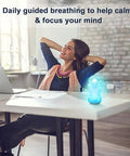 Lalifebuss Mindfulness 'Breathing Yoga' 4-7-8 Guided Visual Meditation Breathing Light Calm Your Mind For Stress & Anxiety Relief/Learn Deep Breathing For Adults Kids Social Emotional Learning