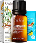 Gya Labs Helichrysum Oil For Skin (0.17 Fl Oz) & Frankincense Oil For Skin (0.34 Fl Oz) Set - Aromatherapy Grade Essential Oils Set - Gya Labs