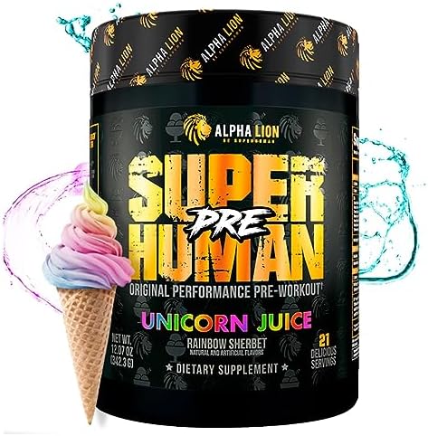 Alpha Lion Pre Workout Powder Beta Alanine Ltaurine & Trisource Caffeine For Sustained Energy & Focus Nitric Oxide & Citrulline For Pump (21 Servings Lion'S Blood Flavor) Pack Of 1