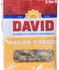 David Seed Sunflower Seeds, Nacho Cheese, 0.8 Ounce, 36 count