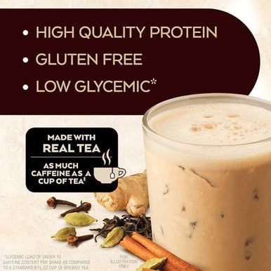 Atkins Chai Tea Latte Protein Shake 15G Protein Low Glycemic 3G Net Carb 1G Sugar Keto Friendly & CafÃƒÂ© Caramel Iced Coffee Protein Shake 15G Protein Low Glycemic 3G Net Carb 1G Sugar