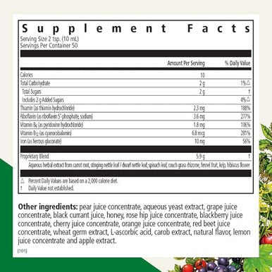 Floradix By Salus Iron & Herbs 17 Oz And Salus Red Beet Crystals