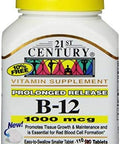 21St Century B12 1000Mcg Prolonged Release Tablets 110 Count (2 Pack)