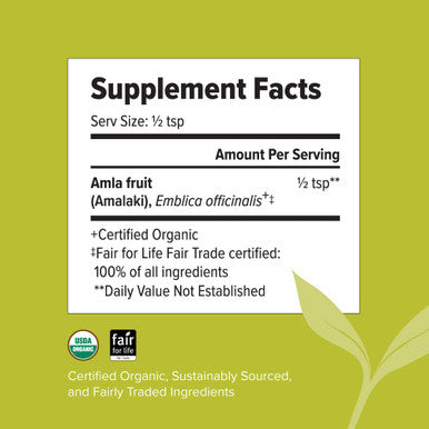 Banyan Botanicals Amalaki Powder Organic Amla Powder Nourishing, Gently Cleansing, Supports The Immune System & Promotes Healthy Energy* Spice Jar Non Gmo Sustainably Sourced Vegan