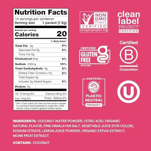 Cure Hydration Bundle Plantbased Electrolyte Drink Mix No Added Sugar Fsahsa Dehydration Relief Powder Made With Coconut Water Vegan 28 Packets Berry Pomegranate & Tropical Punch