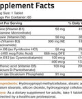 Bronson Super B Vitamin B Complex Sustained Slow Release (Vitamin B1, B2, B3, B6, B9 - Folic Acid, B12) Contains All B Vitamins 60 Tablets