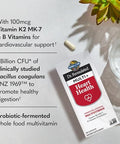 Garden Of Life Dr. Formulated Multi Heart Health - Fermented Liposomal Multivitamin Vitamin K2 Mk-7 B Vitamins & Probiotics - One A Day For Cardiovascular & Blood Vessel Function 30 Capsules