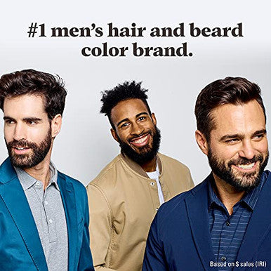 Just For Men Mustache & Beard Beard Coloring For Gray Hair With Brush With Keratin Biotin Aloe And Coconut Oil For Healthy Facial Hair Medium Brown M35 Pack Of 1 (Packaging May Vary)