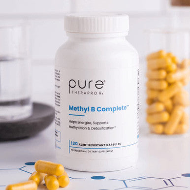 Methyl B Complete 120 Vegetable Capsules B Vitamin Supplement for Optimal Methylation Support with Quatrefolic 5MTHF Active Folate Methylated B12 Coenzyme B2 B6 TMG Non GMO Lab Tested