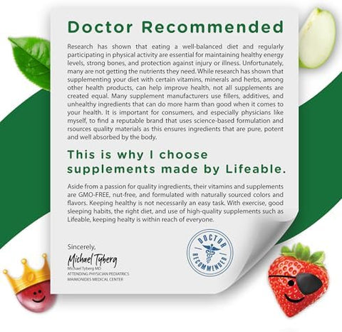 Lifeable Kids Biotin Gummies 5000mcg Great Tasting Natural Flavor Biotin Supplement Vegan Non GMO Hair Gummies for Hair Skin and Nails 90 Gummies