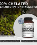 Pure Nutrition Magg - Chelated Magnesium Glycinate Supplement 120 Tabs 440Mg Elemental Magnesium High Absorption Magnesium Supplement To Support Overall Well Being