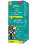 Natures Aid Kids Multi-Vitamin And Minerals Formula For Children (150 Ml Natural Banana Flavour Sugar Free Vegan Society Approved Made In The Uk) 6 Years Plus