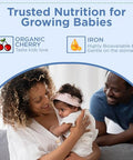 Wellements Organic Iron Drops For Newborn+ Babies (1 Fl Oz) - Cherry Flavor Liquid Iron Supplement For Infants - Toddler Iron Supplement For Kids (4Months+ To 3 Years) - Supports Growth & Development*