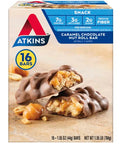 Atkins Caramel Chocolate Nut Roll Snack Bar Protein Snack 7G Protein 2G Sugar Rich In Fiber 16 Count