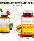 Kaibro Nutra Berberine 500mg 1000mg Per Serving for Supports Healthy Immune Function Anti oxidantGastrointestinal and Overall Wellness 120 Capsules