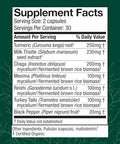 Host Defense Mycobotanicals Liver Capsules Liver Health Supplement With Milk Thistle & Turmeric Root Mushroom Supplement With Turkey Tail Reishi & Chaga 60 Capsules (30 Servings)