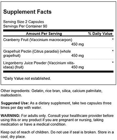 Swanson Urinary Health Complex Triple Herbal Protection Urinary Bladder Health Support 180 Capsules