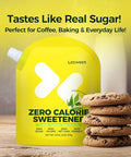 Lesweet Monk Fruit Sweetener 16 oz and Lesweet Classic Zero Calorie Sweetener, Erythritol Sweetener with Stevia Extract 16 oz