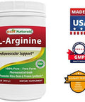 Best Naturals Larginine Powder 1 Pound Pure Pharmaceutical Grade Form Best Amino Acid Arginine Supplements For Women & Man Promotes Circulation And Supports Cardiovascular Health