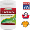 Best Naturals Larginine Powder 1 Pound Pure Pharmaceutical Grade Form Best Amino Acid Arginine Supplements For Women & Man Promotes Circulation And Supports Cardiovascular Health