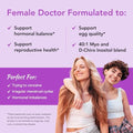 Premom Prenatal Pre and Probiotics for Women Organic Prebiotics 30 Billion CFU Inositol Plus Bundle Supports Hormonal Balance Ovarian and Reproductive Health
