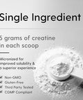 Hearthy Foods Creatine Monohydrate Micronized Powder 100 Servings 500G