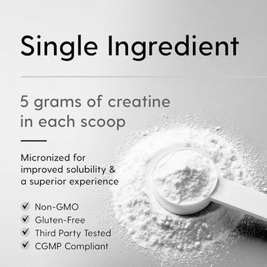 Hearthy Foods Creatine Monohydrate Micronized Powder 100 Servings 500G