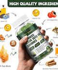 11in1 Sugar Free Sea Moss Gummies with Black Seed Oil Ashwagandha Ginger True Irish Seamoss Advanced and Burdock Root Turmeric Bladderwrack Support Immune Gut Youthful Digestion