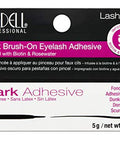 Ardell Brush-On Eyelash Adhesive - Latex- Lash Glue with Biotin & Rosewater for Long-Lasting Hold Easy Application for False Lashes and Lash Clusters - Dark