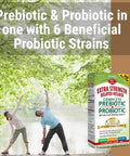 Olympian Labs Extra Strength Complete Prebiotic And Probiotic Supplement 50 Billion Live Shelf Stable Cultures 30 Vegetarian Capsules